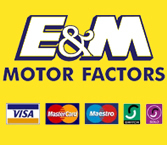 E & M Motor Factors (Cardigan) logo